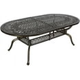 thumbnail image 1 of MEETWARM 84" Cast Aluminum All Weather Outdoor Dining Table, Dark Bronze, 1 of 7