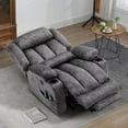 thumbnail image 1 of MEETWARM Oversized Dual Motor Lay Flat Power Lift Recliner Chair for Elderly with Heat Massage, Large Sleeping Electric Recliner with Extended Footrest, Lumbar Pillow, USB & Type-C Ports, Plush-Gray, 1 of 8