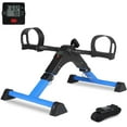 thumbnail image 1 of MEETWARM Pedal Exerciser Under Desk Exercise Peddler Arm Leg Folding Mini Stationary Peddler Bike with LCD Display Portable Bicycle Exerciser Machine for Seniors (Blue), 1 of 7
