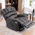 thumbnail image 1 of MEETWARM Large Power Lift Electric Recliner Chair with Extended Footrest for Elderly, Big and Tall Lift Chair for Seniors Reclining Chair for Living Room with Massage and Heated,USB Ports(Gray), 1 of 9