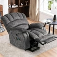 thumbnail image 1 of MEETWARM Large Power Lift Electric Recliner Chair with Extended Footrest for Elderly, Big and Tall Lift Chair for Seniors Reclining Chair for Living Room with Massage and Heated, USB Ports Plush-Grey, 1 of 9