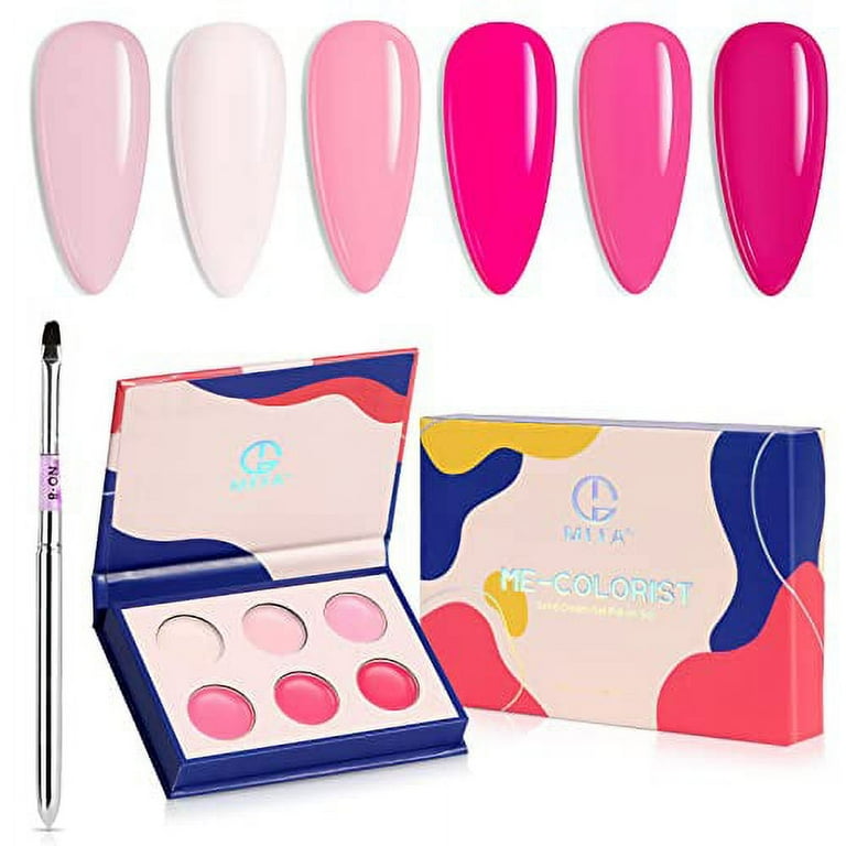 Hot Pink Cream Nails Set Hot Pink Cream Nails Set