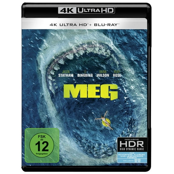 MEG (4K Ultra-HD) (+ Blu-ray 2D) (4K Ultra HD) Statham, Jason, Fan, Bingbing, Curtis, Cliff