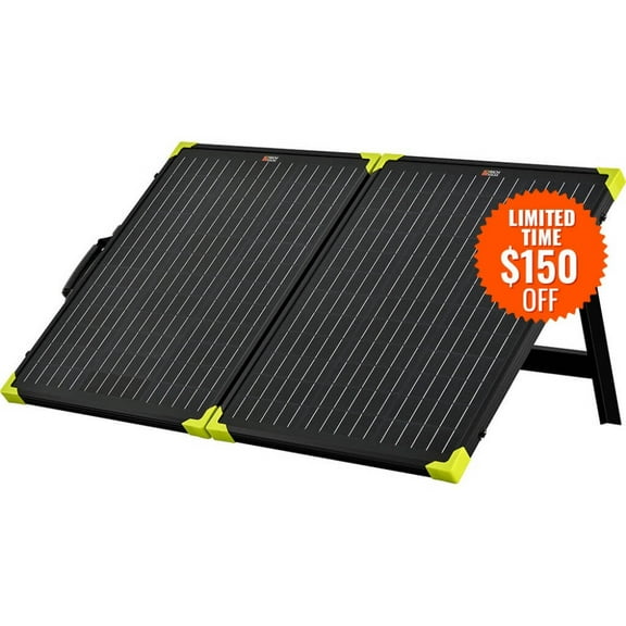 MEGA 100 Watt Portable Solar Panel Briefcase | Best 12V Panel for Solar Generators and Portable Power Stations | 25-Year Output Warranty