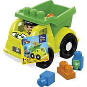 MEGA BLOKS First Builders Raphy Recycling Truck HPB13, Building Toys for Toddlers 6 pieces