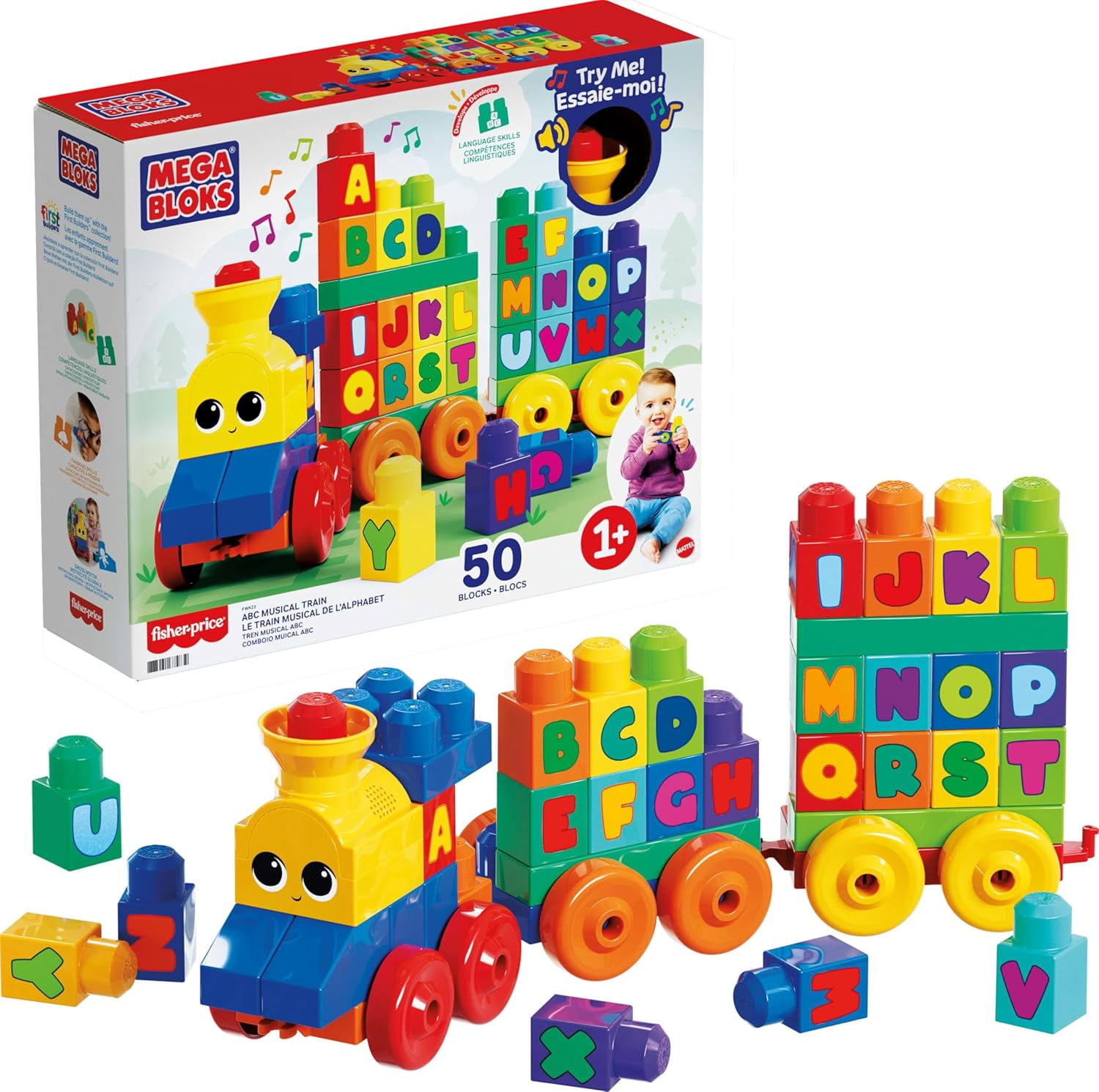 Mega Bloks Interlocking Sets for Daycare Educational Play - Walmart ...