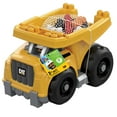 thumbnail image 1 of MEGA BLOKS Fisher-Price Building Toy Blocks Cat Large Dump Truck (25 Pieces) For Toddler, 1 of 7