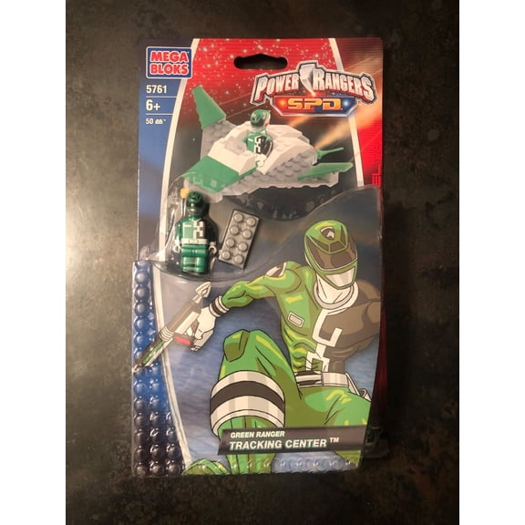 MEGA BLOKS Power Rangers SPD 5761 GREEN RANGER TRACKING CENTER *RARE*(2006) NEW!