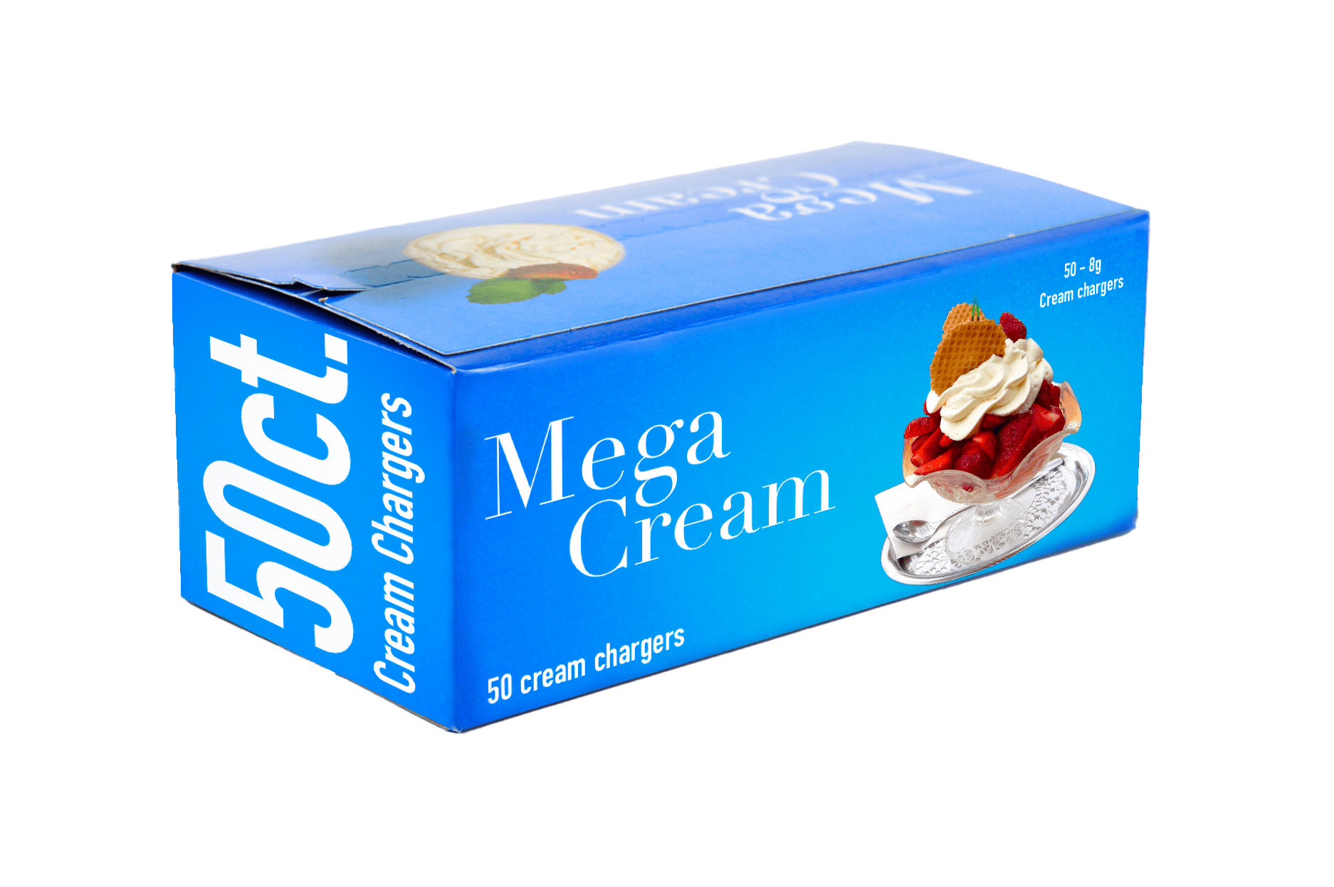 MEGA CREAMWhipped Cream Chargers, 50 Cartridges.