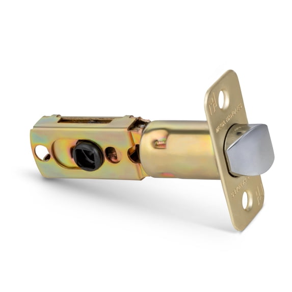MEGA HANDLES 2-Way Adjustable Privacy Round Door Latch, Replacement Privacy Latch - Satin Brass