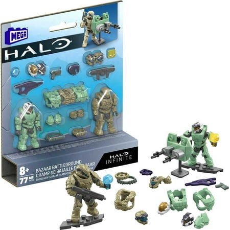 MEGA Halo Infinite Bazaar Battleground, Building Toy with Micro Action Figures (79 pcs)
