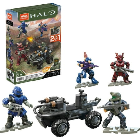 MEGA Halo Infinite UNSC Gungoose Gambit Building Kit with 4 Figures (135 Pieces)