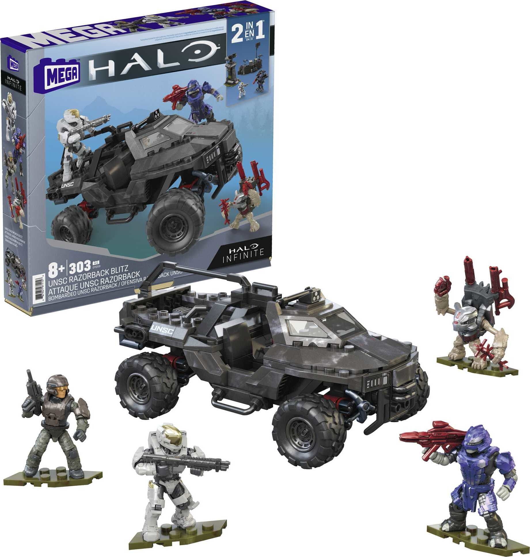 Infinite　Pieces)　Figures　UNSC　Razorback　Blitz　Building　with　Kit　(303　MEGA　Halo