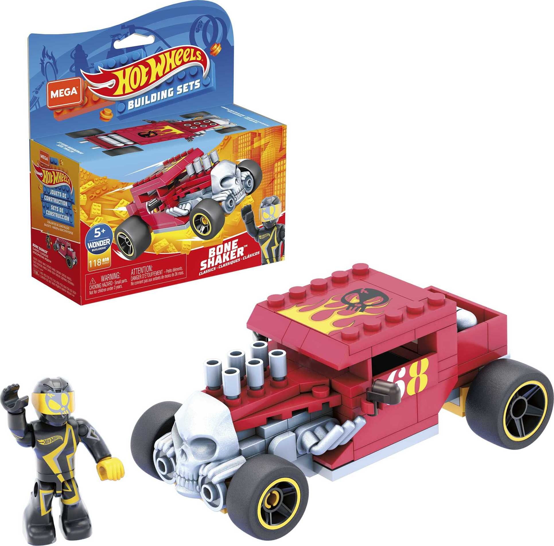 MEGA Hot Wheels Bone Shaker Construction Set, Building Toys for