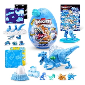 Smashers Mega Jurassic Light up Ice Age Novelty Smashable Egg Toy by ZURU for Kids Ages 3+