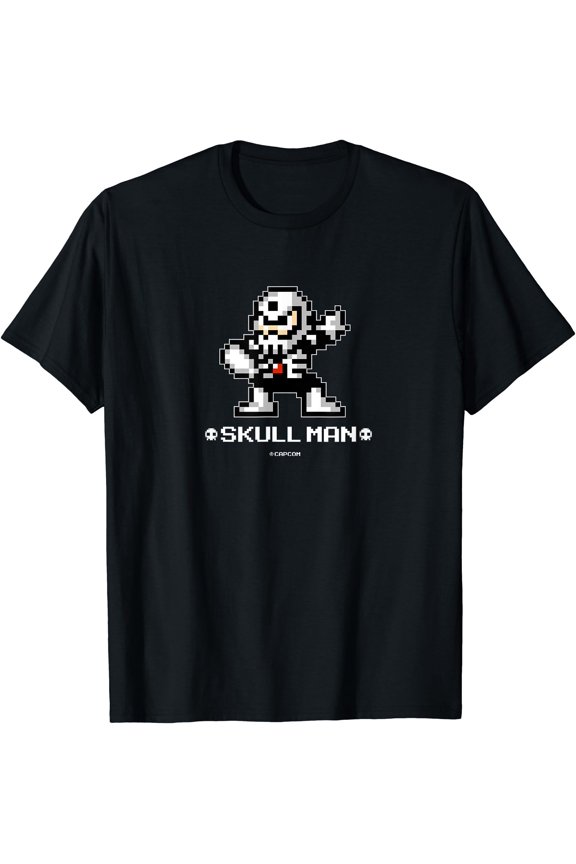MEGA MAN Skull Man（Pixel Art） T-Shirt, Unisex T-Shirt