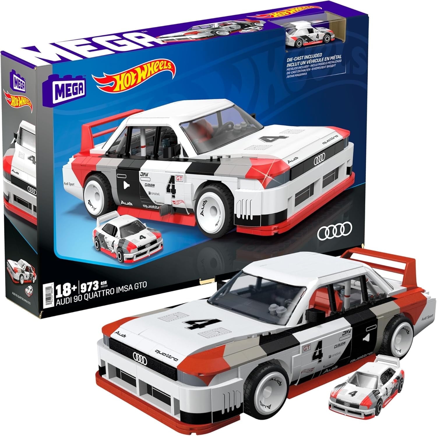 MEGA Hot Wheels Collectible Car Building Toy, 973 Brick