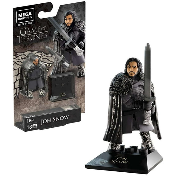 MEGA MCX Heroes HBO Game of Thrones Jon Snow Micro Action Figure, Building Toys for Kids