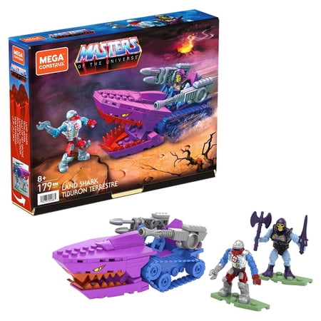 MEGA Masters of the Universe Land Shark Building Kit with 2 Figures (179 Pieces)