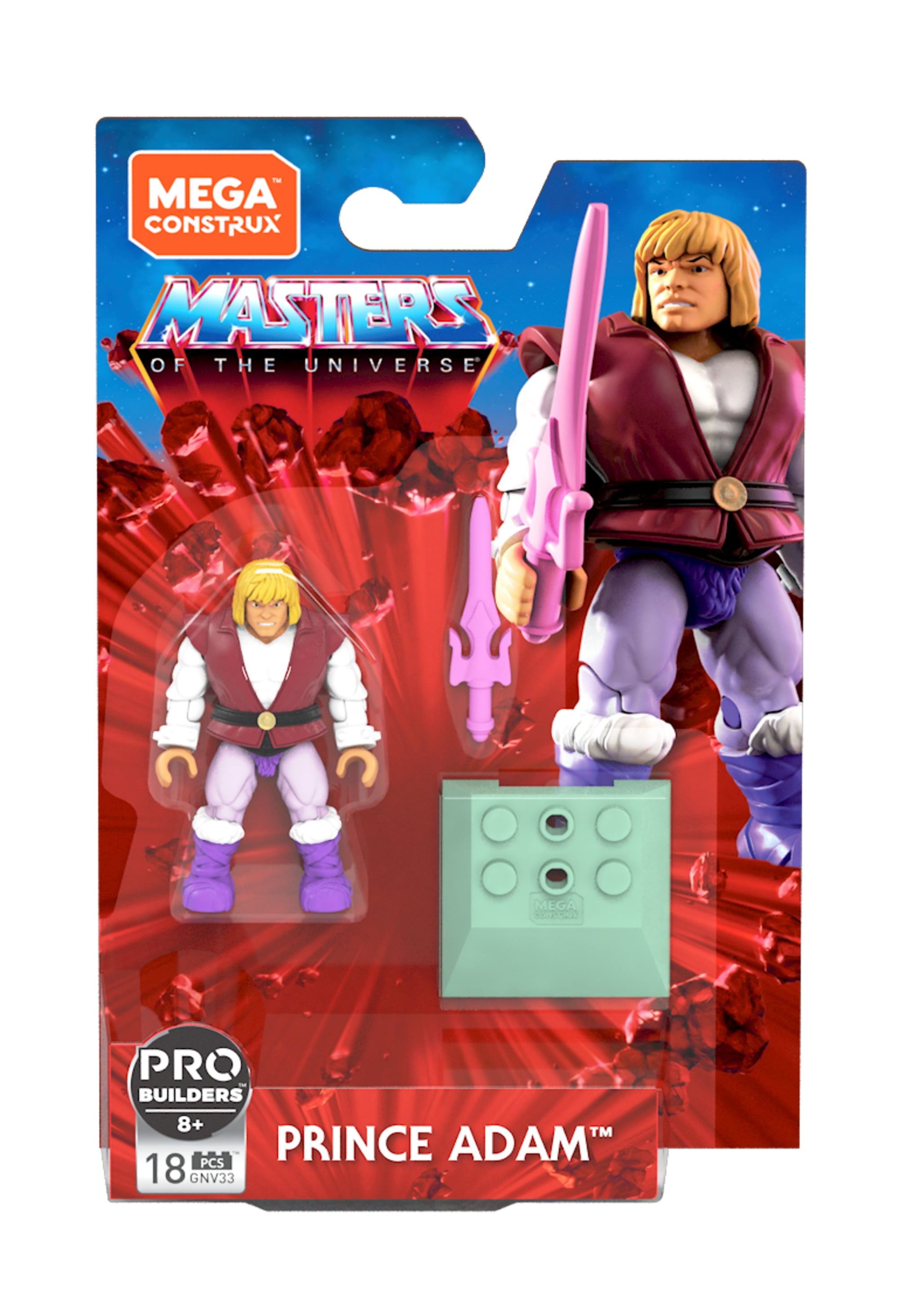 Mega Construx Pro Builders Masters of the Universe Prince Adam Mega Construx Pro Builders Masters of the Universe Prince Adam