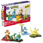 MEGA Pokemon Building Set Kanto Region Team: Pikachu, Squirtle, Charmander & Bulbasaur (130 Pieces), for Ages 8 and up
