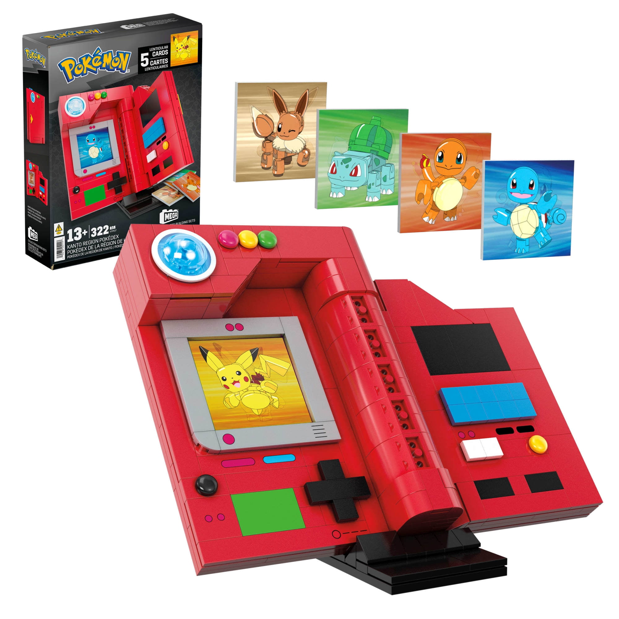 MEGA Pokémon Kanto Region Pokédex Building Kit (322Pieces) for