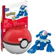 MEGA Pokémon Poplio Building Toy Kit, Poseable Action Figure (24 Pieces) for Kids