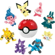 MEGA Pok mon Trainer 8 Pack Building Toy Kit, 8 Action Figures 189 Pieces for Kids