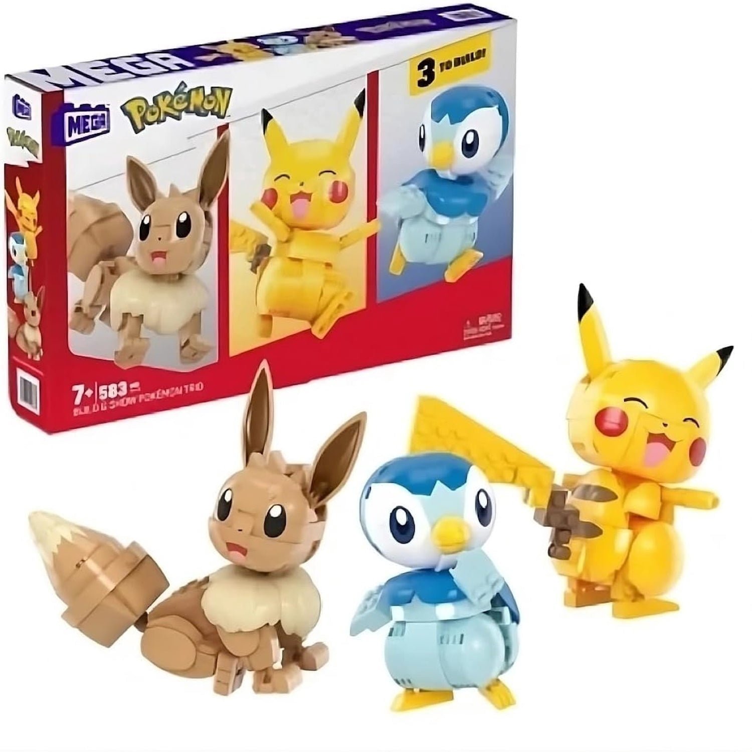 Pokemon 583 MEGA Pokemon: Build and Show Pokemon Trio Set, 583 Pieces - Walmart.com