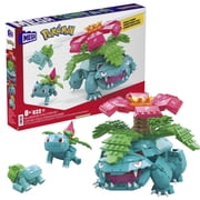 MEGA Pokemon Building Toy Kit Bulbasaur Set with 3 Action Figures (622 Pieces) for Kids