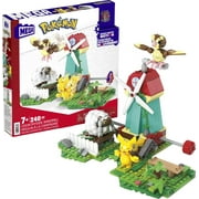 MEGA Pokemon Building Set, Countryside Windmill with 3 Poseable Action Figures (240 Pieces)