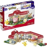 MEGA Pokemon Building Toy Kit, Forest Pokemon Center 648 Pieces with 4 Action Figures