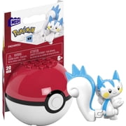 MEGA Pokemon Building Toy Kit Pachirisu 15 Pieces with 1 Action Figure and Ball for Kids