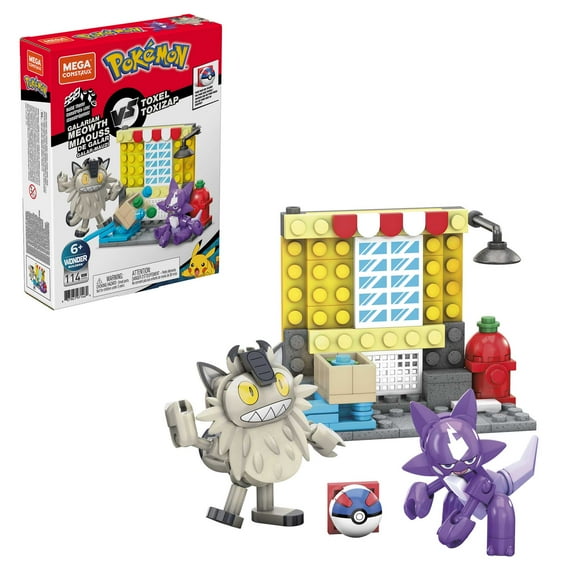 MEGA Pokemon Toxel Vs. Galarian Meowth Building Toy