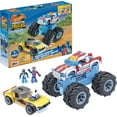 thumbnail image 1 of MEGA Rodger Doger & Hot Wheels Racing Building Toy Cars with 2 Figures (251 Pieces), 1 of 6