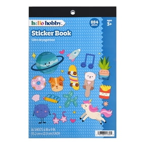 Hello Hobby Mega Sticker Book with 884 Pieces in 36 Sheets for Crafting and Collecting