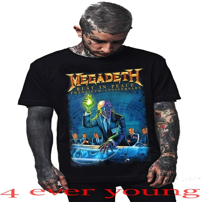 トップス MEGADETH 2004 RUST IN PEACE anvil XL MEGADETH RUST IN PEACE THE CLASSIC ROCK PUNK ROCK T SHIRTS