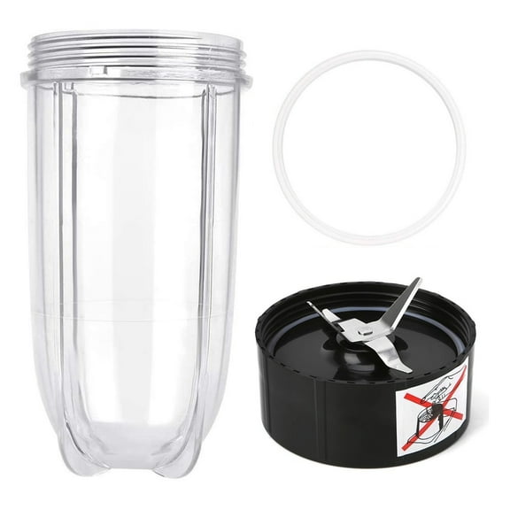 MEGICOT 22oz / 16oz / 12oz Cup Blender Cup + Cross Blade Set Compatible with Magic Bullet Blender (Model MB1001 250W),  Juicer Mixer Replacement Part