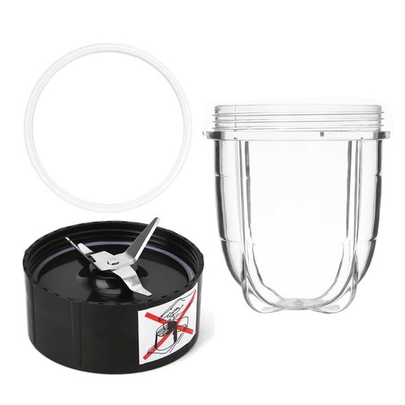MEGICOT 22oz / 16oz / 12oz Cup Blender Cup + Cross Blade Set Compatible with Magic Bullet Blender (Model MB1001 250W),  Juicer Mixer Replacement Part