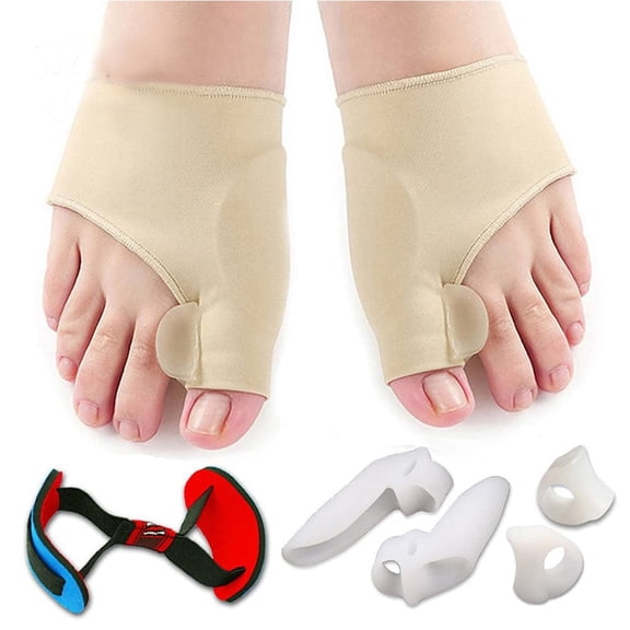 MEGICOT 7 PCS Bunion Corrector Sleeves Kits, Toe Spacers, Toe Separators, Toe Straighteners for Pain Relief, Bunions Treatment, Splint Treatment for Men and Women