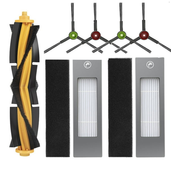 MEGICOT 7Pcs Replacement kit Compatible with Ecovacs Deebot Ozmo T8/T8 Aivi/T5/N5/N7/N8/N8 Pro+/T9/N10 Plus/Yeedi Vac Station Robot Vacuum Cleaner,Included Main Brushes,Filters,Side Brushes