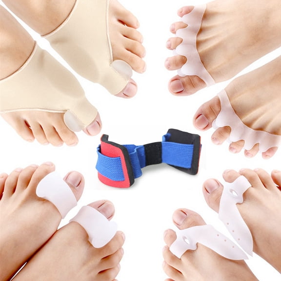 MEGICOT 9 PCS Bunion Corrector Sleeves Kits, Toe Spacers, Toe Separators, Bunion Splint and Toe Straighteners for Pain Relief, Bunions Treatment, and Splint Treatment