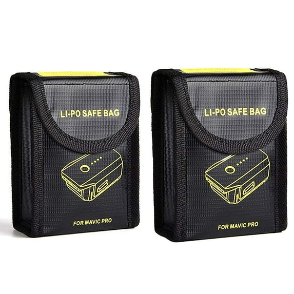 MEGICOT Fireproof Explosion-proof Lipo Battery Safe Bag Li-po Battery Guard Safe Pouch Sack Replacement for DJI Mavic Pro Battery Storage (DJI Mavic Not Included)