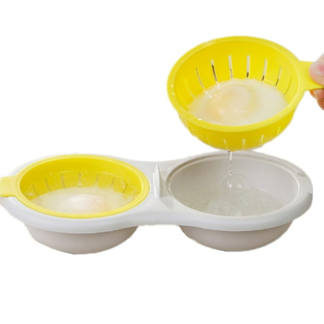 MEGICOT Microwave Egg Poacher, Food Grade Double Cup Egg Cooker