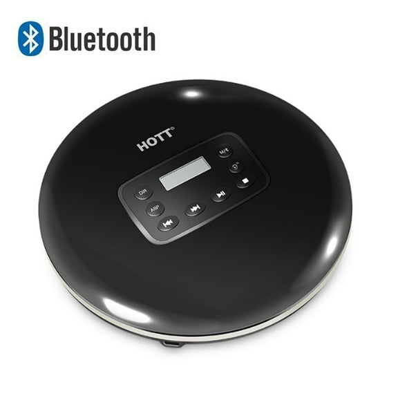 MEGICOT Portable Bluetooth 5.0 CD Player with LED Display, Rechargeable, Anti-Skip Protection, Anti-Shock, Headphone Jack Personal CD Music Disc Player