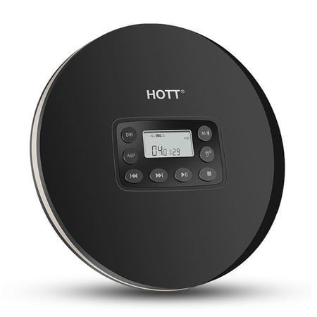 MEGICOT Portable Bluetooth 5.0 CD Player with LED Display, Rechargeable, Anti-Skip Protection, Anti-Shock, Headphone Jack Personal CD Music Disc Player