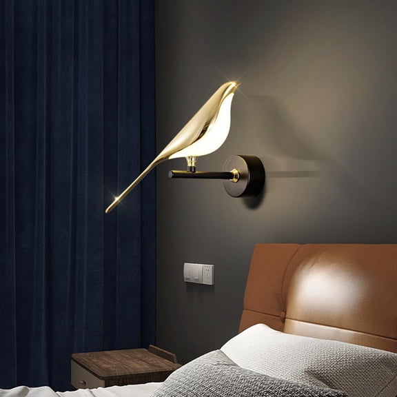 MEGICOT Wall Lamp, Creative Rotatable LED Bird Light for Bedroom Home Living Dining Room Aisle Hotel Decor