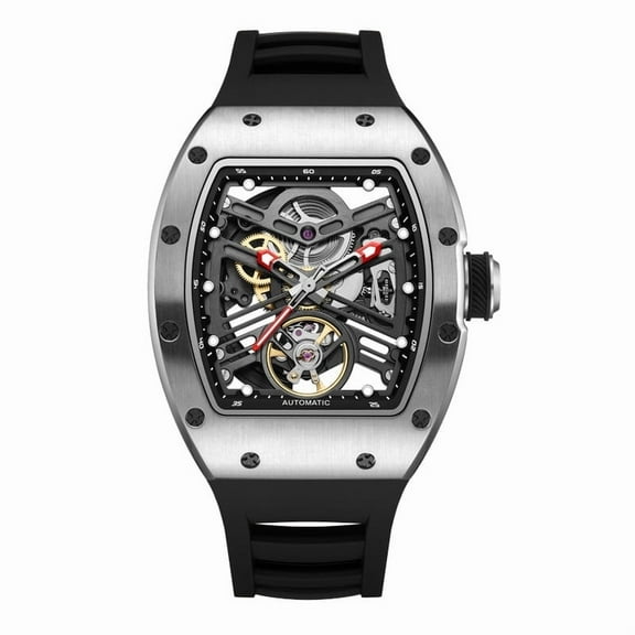 MEGIR 42MM Hollow Out Men Mechanical Watch Clock Steel Case Luminous Waterproof Automatic Watches