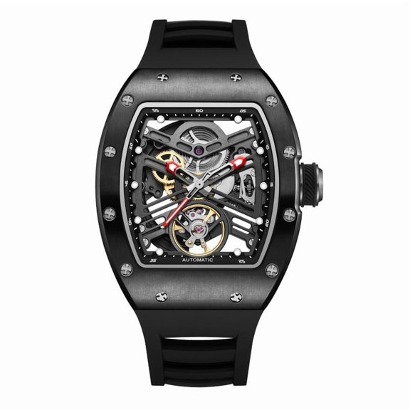 MEGIR 42MM Hollow Out Men Mechanical Watch Clock Steel Case Luminous Waterproof Automatic Watches