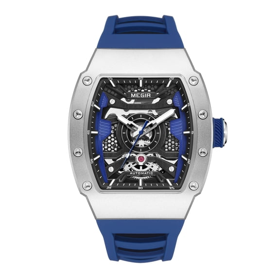 MEGIR Automatic Mechanical Movement Watches for Men Waterproof Luxury Steel Case Sports Wristwatch